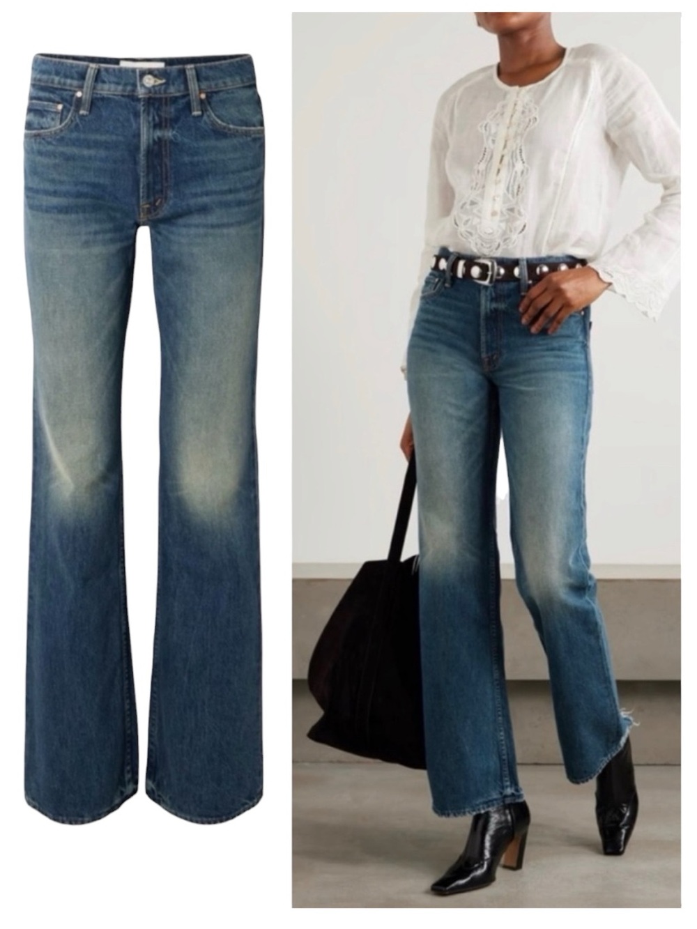 MOTHER SUPERIOR Jeans Reifler After Midnight Blue Size 30 - Picture 8 of 14